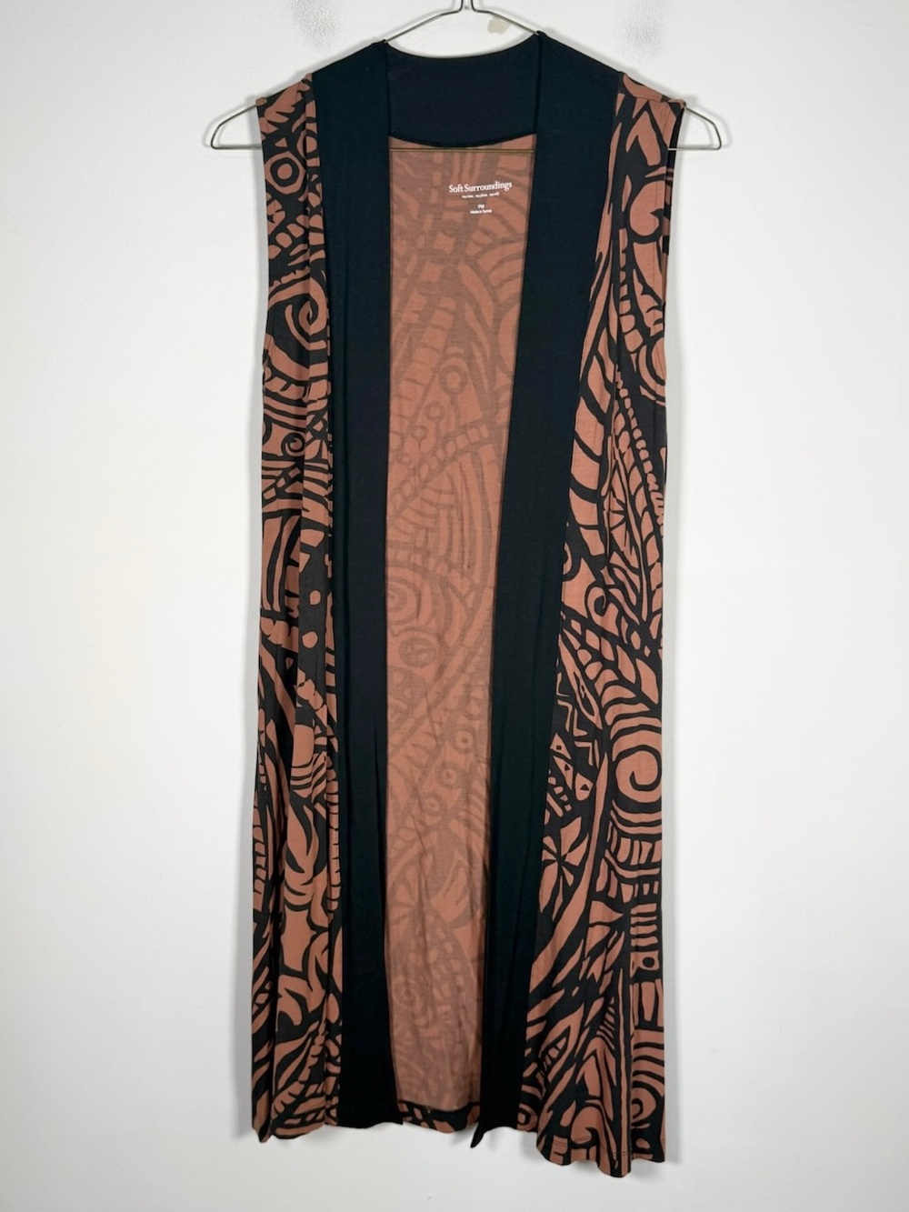 Soft Surroundings Women’s Size Petite Medium Open Front Serengeti Duster